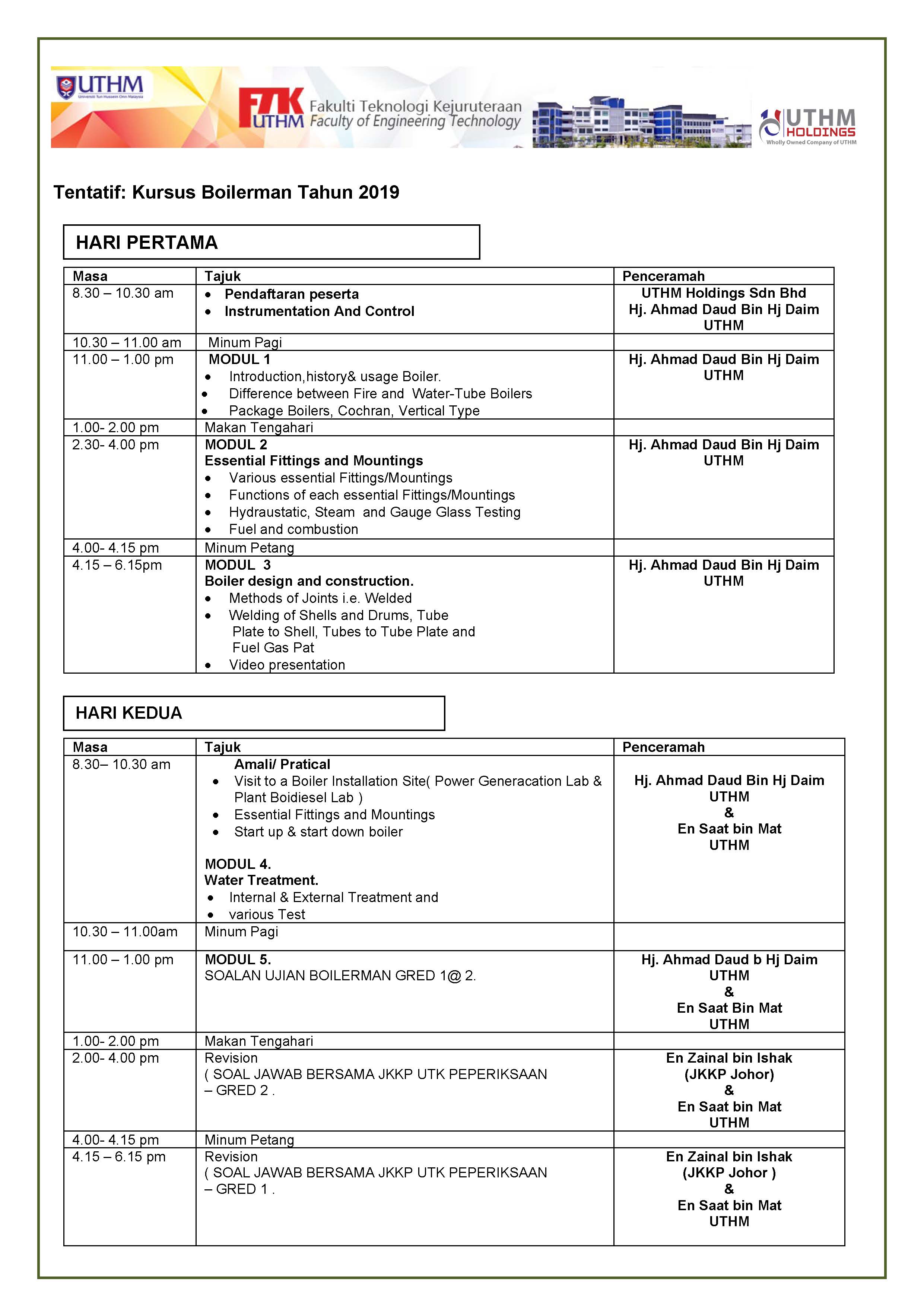 Brosur Kursus BoilermanUTHM 2019 Flyers 2019 Sesi 4 Page 3