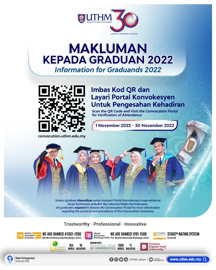 makluman graduan uthm 2023